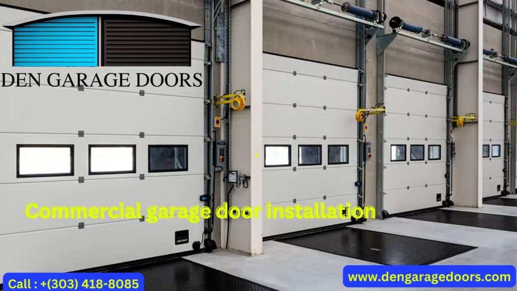 Commercial garage door installation